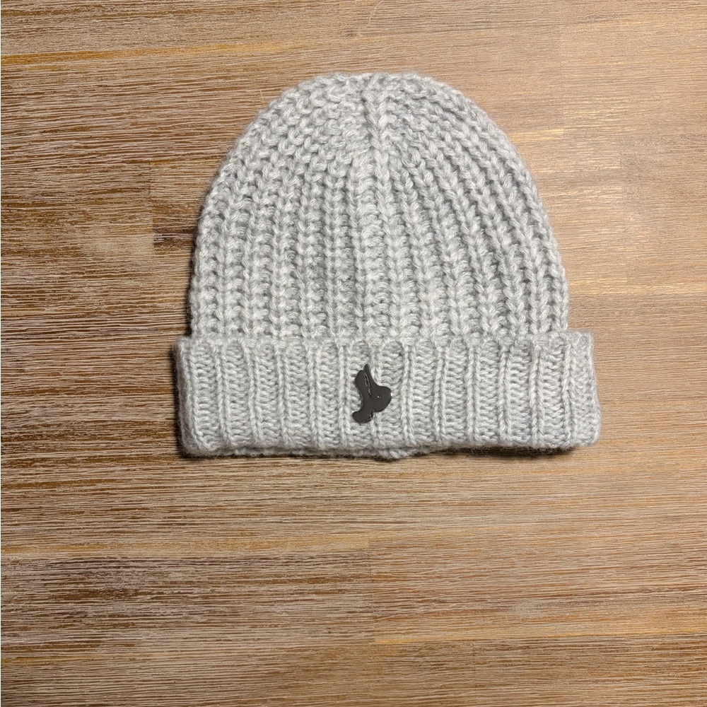 Joah Brown Cozy Gray Knit Beanie